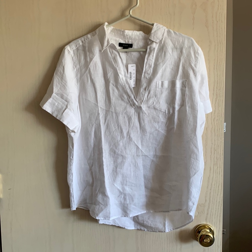J Crew linen shirt